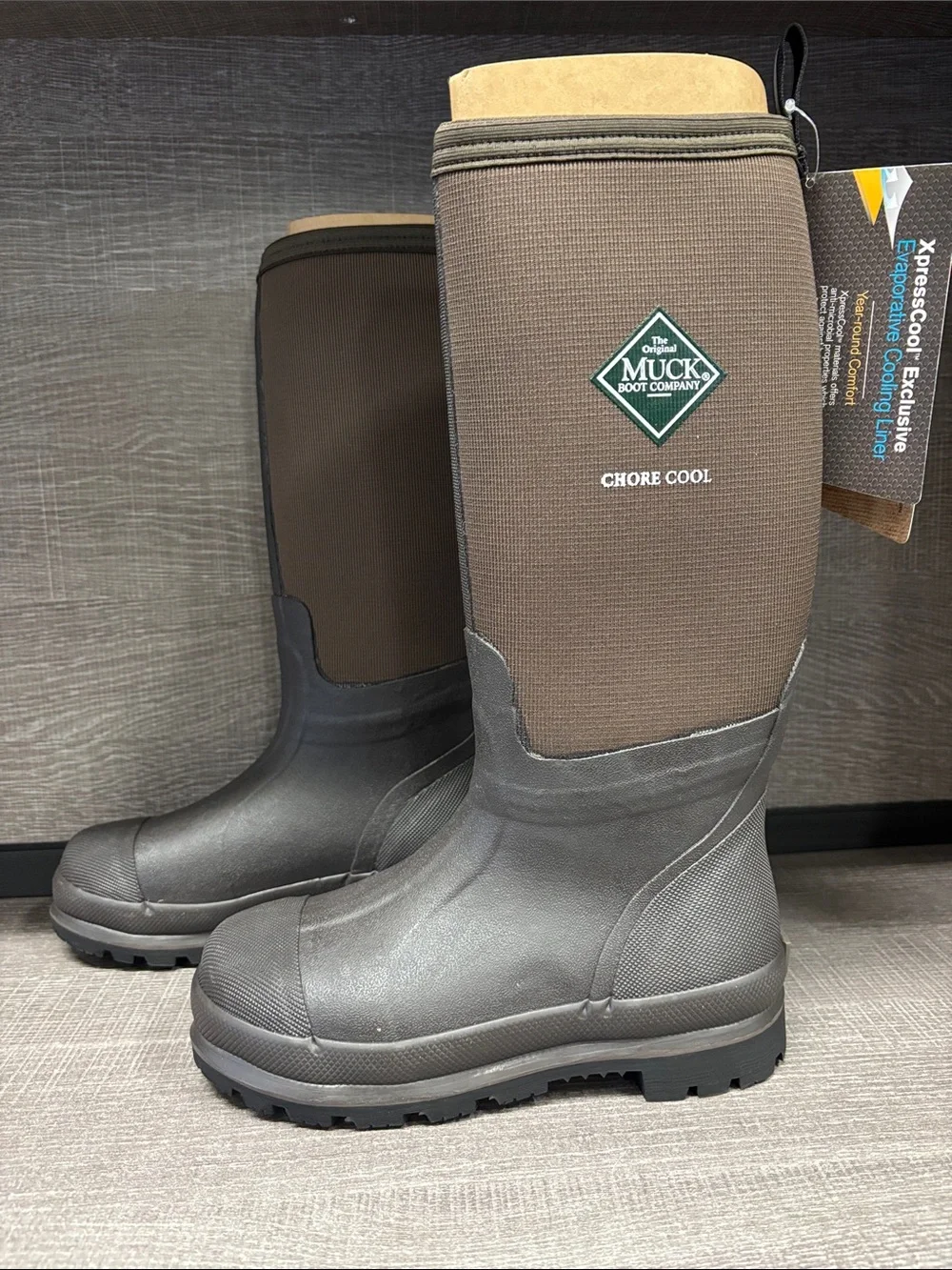 Unisex Chore Cool High All Conditions Work Boot (Brown) - Men's 5/Wm's 6